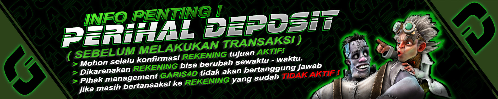 perihal deposit garis4d